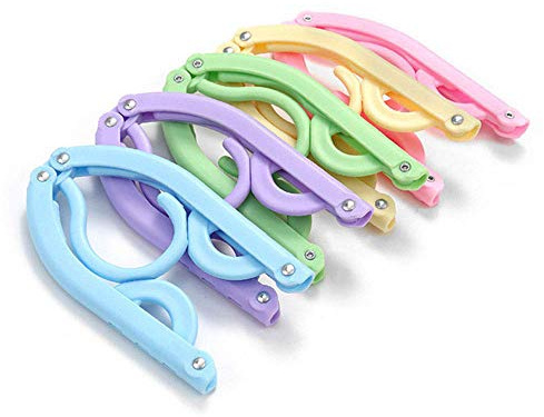 10 Pcs Travel Hangers Cruise Ship Essentials Accessories Portable Folding Clothes Hanger Foldable Drying Rack