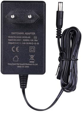 YUNBO Alimentatore 12V 3A Marchio CE Universale, Adattatorer Trasformatore 12V 36W Max, per Elettronica 12V come Striscia LED CCTV Camera Router LCD Monitor