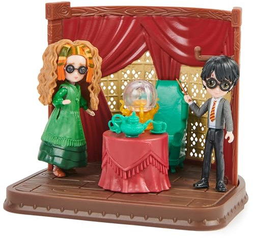 WIZARDING WORLD Harry Potter, Magical Minis Hogwarts Divination Classroom, 2 Exclusive Figures and 6 Accessories, Kids Toys for Ages 6 and up