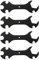 ECSiNG 4PCS 3D Printer DIY Wrenches 5 in 1 Multifunction Metal Flat Spanner Kit 3D Printer Parts Tools Accessories for V6 MK8 MK10 Nozzle Heater Block