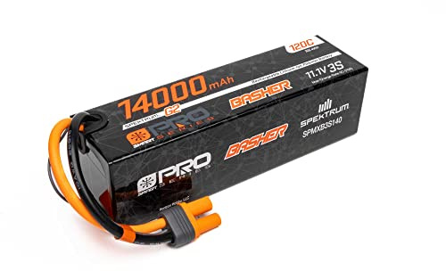 Spektrum 11.1V 14000mAh 3S 120C Smart G2 Pro Basher LiPo: IC5 SPMXB3S140