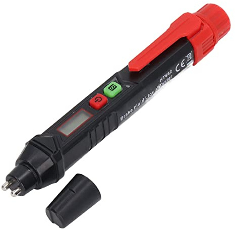 HT662 Brake Fluid Tester Pen Digital Brake Fluid Detector for DOT3 DOT4 DOT5.1 0-4% Water Content Measurement Auto Diagnostic Tool for Vehicle Maintenance