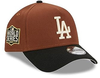 New Era Los Angeles Dodgers MLB Harvest World Series 2020 Brown Black 9Forty A-Frame Snapback Cap - One-Size