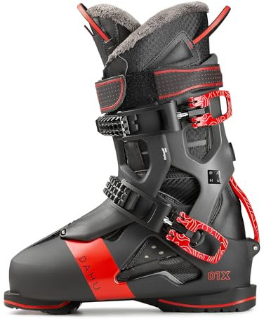 DAHU Ecorce 01 X M120 Skischuhe (250/255 EU 40, Basalt Black-Grey-Red)
