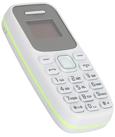 Diyeeni Mini Teléfono Móvil Desbloqueado, Teléfono Móvil 2G para Personas Mayores, Teléfono Inteligente Pequeño con Doble SIM y Botón Grande, BT, Pantalla LED Orgánica de 0,66 Pulgadas,