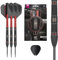 Target Darts Scope Steel Tip Swiss Point Darts, 90% Tungsten Dart Set, Barrel 02-24G | Steel Tip Dart Sets, Red & Black Darts, Professional Dart Set with Swiss Points & Tool