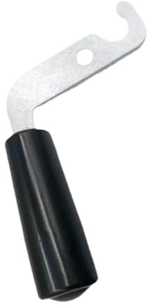 perfk Piezas de manija de puerta de chimenea resistentes a altas temperaturas, accesorios resistentes, manija de metal para el hogar
