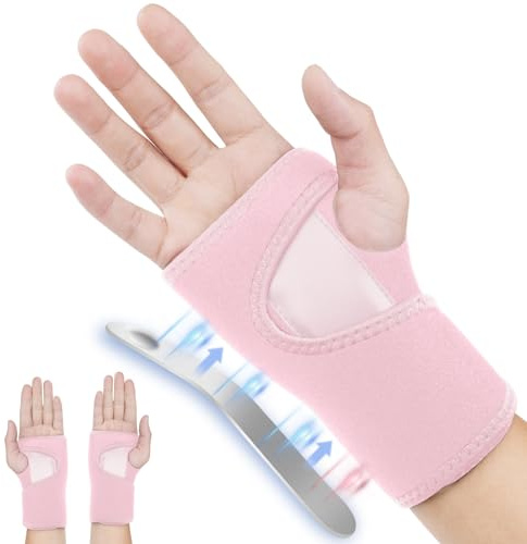 ACWOO Fascia da Polso, Supporto Polso, Tutore Polso per Sollievo dal Dolore Traspirante e Regolabile per Tunnel Carpale, Slogature, Tendinite e Artrite Unisex