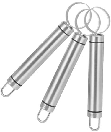 ULTECHNOVO 3pezzi Levatorsoli per Pesche in Acciaio Inossidabile Snocciolatore Pesche e Ciliegie Utensile per Togliere Torsolo Frutta Levatorsoli per e Pere Accessorio da Cucina per Rimozione