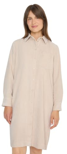 Cecil 1408970 Robe en Velours côtelé, Oat Milk Beige, L Femmes