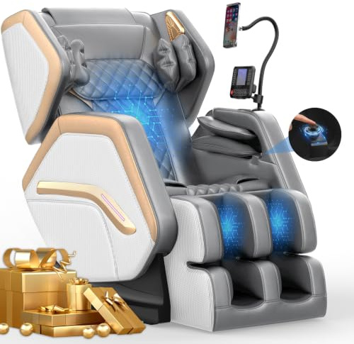 NAGLIFOR Massage Chair Full Body with 14 Shiatsu Rollers, 20 Modes Recliner