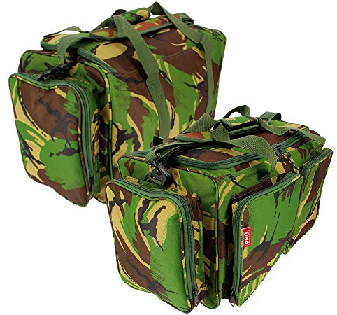DPM Camo Carp Coarse Fishing Luggage Carryall Bag Holdall Multi Listing Barrow Cases Tackle (3) Twin Pocket Carryall