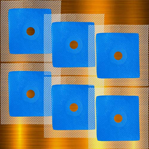 Wandmanschette 6 Stk. Dichtmanschette 120 x 120 mm Dehnöffnung, Loch Ø 16mm Badabdichtung Dichtband Dusche B01