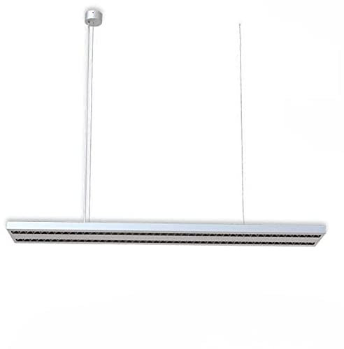 Lampada a sospensione a LED da ufficio Raster Up + Down, 30 + 30 W, a fila regolabile, UGR6, argento, 4000 K, dimmerabile