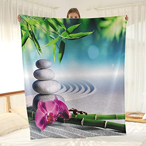 Treer Kuscheldecke Flauschige Decke Flanell Decke Warme Wohndecke aus Mikrofaser als Sofadecke, Couchdecke, Bettüberwurf, oder Tagesdecken Geeignet (150x200cm,Orchidee 5)