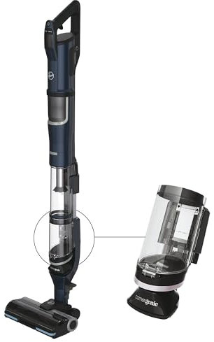 Hoover HFX Akku Staubsauger mit Tierhaar-Düse & LED, bis 60min I Staubsauger kabellos mit Corner Genie™ zum Reinigen von Ecken & Kanten I mit Anti-Twist™ gegen Verheddern eingesaugter Haare [HFX20P]