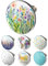 arteneur® - Pop Up Waschbeckenstöpsel mit Motiv Bunte Blumen | Abflusssieb | Doppel Dichtung | Universal Abflussstöpsel 34mm – 41mm | Pop Up Ventil Waschbecken Stöpsel