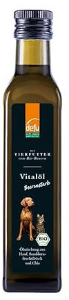 defu Futterzusatz | 6 x 250 ml | Premium Bio Vitalöl *Beerenstark* | Barf Öl | Für Hunde und Katzen jeden Alters