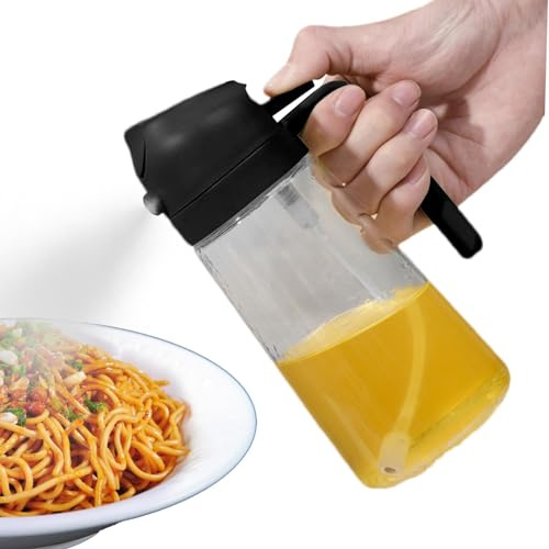 Bottiglia per versare olio, Bottiglia spray per olio da cucina | Dosatore per olio 2 in 1, spruzzatore per cucinare - Bottiglia per olio da cucina da 470 ml, nebulizzatore per olio, contenitore per ol