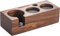 Beler Tamperstation Holz 58mm, Tamper Station aus Walnussholz für Siebträger 58 mm, Barista Espresso Station für Espresso Zubehör mit Silikonkissen (58mm)