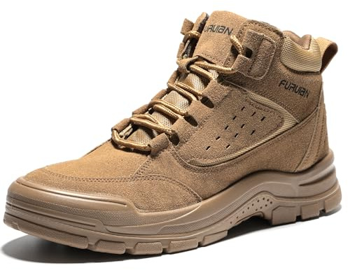 Furuian Steel Toe Cap Boots Mens Safety Trainers Lightweight Safety Shoes Breathable Comfortable Work Boots