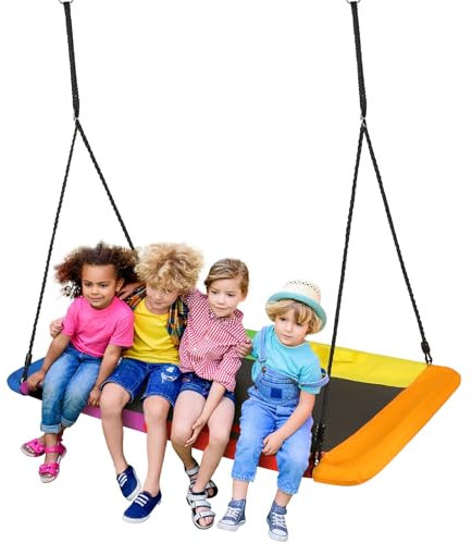 Juego de columpio para exteriores y columpios mixtos, 300 kg, juegos de entretenimiento para habitaciones infantiles, jardines y parques