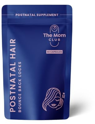 Hair Vitamins for New Moms: Postnatal Hair Wellness Support, Scalp & Strand Strength Supplement with Nutrient-Rich Botanicals, 30 Capsules, 1 Month Supply