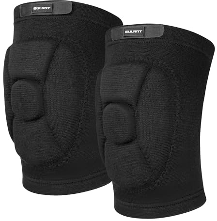 EULANT Rodilleras Voleibol para Jóvenes y Adultos,Anticolisión Rodillera Suaves,Elástica Protector Rodilla para Balonmano Futbol Baloncesto Moto Patinaje Artístico Baile Entrenamiento Pilato