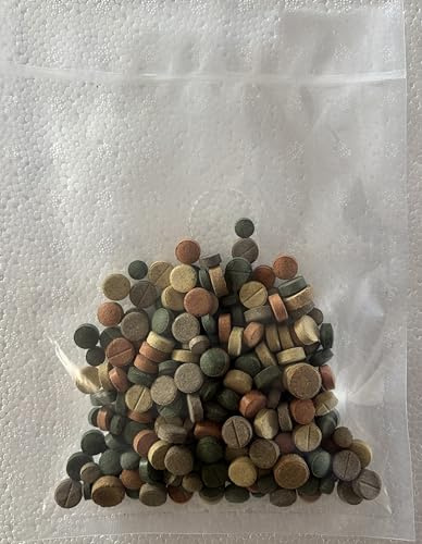 MaxiMix Mélange de comprimés – 13 variétés de comprimés alimentaires pour poissons d'ornement et poissons-chats | Spiruline, ail et nourriture naturelle | Comprimés alimentaires coulants, ne trouble