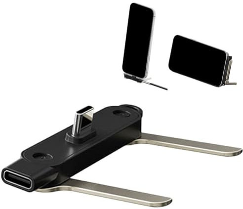 Cavo di ricarica super veloce 240 W con supporto girevole a 360°, cavo di ricarica rimovibile 2 in 1 e supporto per cellulare per giochi（Include solo il supporto per telefono, non il cavo dati）