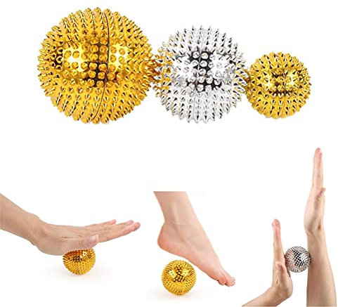 Akupunkturball von PBFONE - 1 Paar, magnetisch, für die Handfläche, zur Schmerzlinderung. Massagegerät für Akupunktur, Akupressur, Gesundheitspflege, Hosentaschengröße, Massageball
