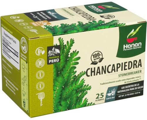 Peruvian Naturals Chanca Piedra Tea - 25 Teabags - | Stonebreaker for Kidney, Stone and Urinary Health