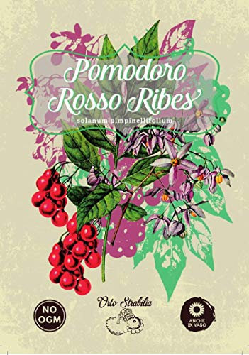 pomodoro rosso ribes,solanum pimpinellifolium,gr 0.06,semi rari,semi strani, orto strabilia