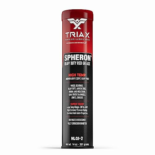 TRIAX Spheron HT-2 Grasso Rosso al Litio Complesso NLGI-2 - Per Cuscinetti Ruota Mozzi Assali Giunti Telaio e 5a Ruota 400 g