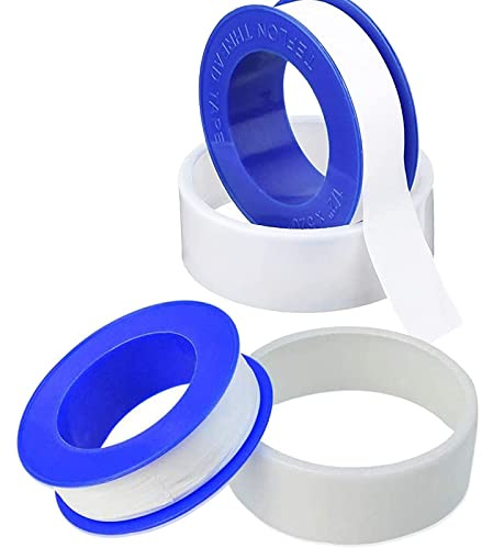 Plumbers PTFE Pipe Sealant Tape, 5.5mil Thick, Flex Seal Tape Waterproof, -212 to 500 Degree F Temperature Range, White 12mm x 13m (2 pack)