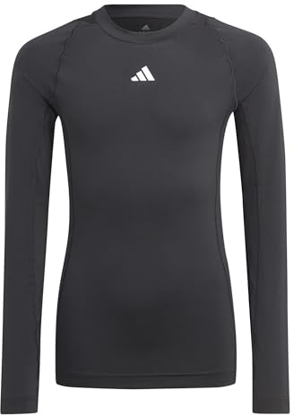 adidas Boy's Techfit Aeroready Longsleeve T-Shirt Youth T-Shirt (Long Sleeve) (Pack of 1)