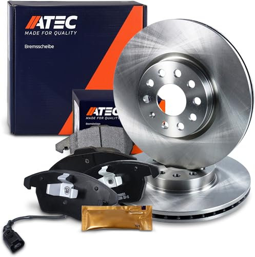 ATEC GERMANY Juego de frenos eje delantero incl. discos de freno Ø 312 mm ventilados + pastillas de freno delanteras