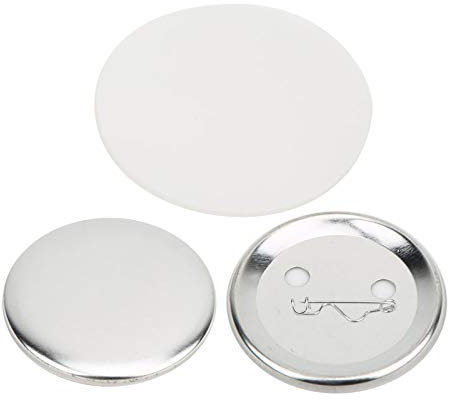 Button Rohlinge 56 Mm,Buttonrohlinge 56Mm,100 Sets 56 Mm Ansteckeln,Knopfteile,Abzeichenheellungszubehör,Diy-Bastellien,Befestigse