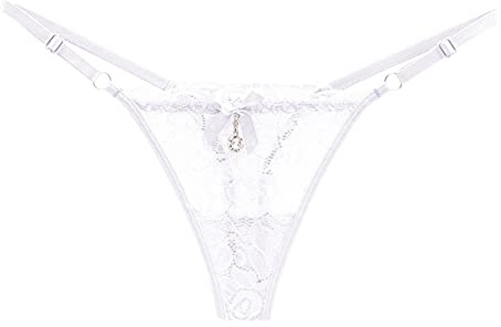 Sous-vêtements en dentelle pour femmes avec string G, string sexy, tangas respirants, slips élastiques, transparents, liftant les fesses, hipsters ajustables, slips avec contrôle du ventre