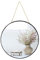 YCHMIR Rround Spiegel Kleiner Wandspiegel Hängespiegel Badezimmerspiegel (Schwarz,30 cm)