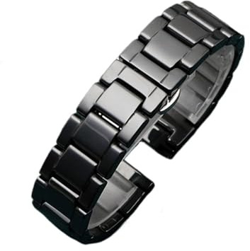 Keramiskt klockband 18 mm 19 mm 20 mm 21 mm 22 mm universellt snabbkopplingsband Vikbart spänne Armband