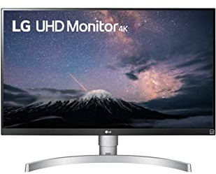 LG Electronics 27UL650-W 68,58 cm (27 Zoll) UHD 4K Monitor (IPS-Panel, VESA DisplayHDR 400, AMD FreeSync), schwarz weiß One Size