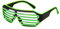 UltraByEasyPeasyStore Erwachsene Grün Farbige EL Wire Beleuchten Neon Verschluss Leuchtende Partybrille Konzerte Raves Festivals Disco Slotted Glow Illuminated