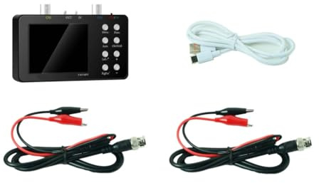 Lonrtesw Oscilloscope Numérique Double Canal 50 M Taux D'Échantillonnage 10 M Bande Passante Analogique 6 A Mesure de Forme D'Onde de Courant A