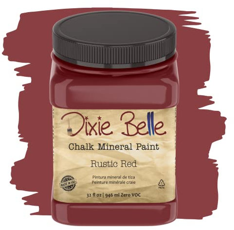 Dixie Belle Paint Company Chalk Finish Furniture Paint (Rustic Red) (32oz)