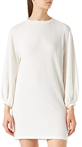 find. Full Sleeve Sweat, Robe Femme, Ecru (Ivory), Medium