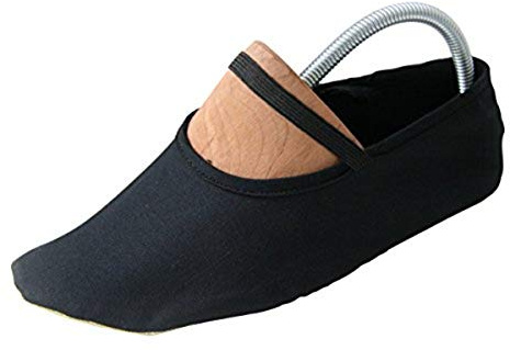 Eurythmy Gymnastic Cotton Shoes for Toddlers and Kids with Non-Slip Rubber Sole - Designed for Waldorf Schools - Suitable for Ballet, Dance, Trampoline, Deadlift EU-25 (Toddler 9, Black)
