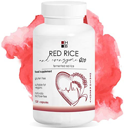 RISO ROSSO e COENZIMA Q10 HB | 120 capsule | riso rosso fermentato | con VITAMINA Q10 | Prodotto Italiano