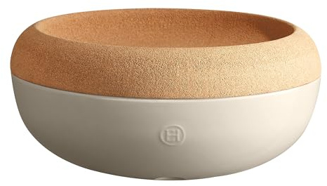 Emile Henry Große Frischhalteschüssel, 35,8 cm, Ton