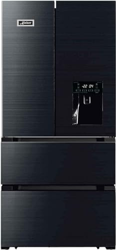 Kaiser Side-by-Side Kühlschrank KS 80420 RS Schwarz + IceBox | Kühl-Gefrierkombination | Anti-Touch-Effekt | No Frost | Cloud Fresh | Wasserspender | IceMaker | VitaminPLUS | Super Frost | 506 L